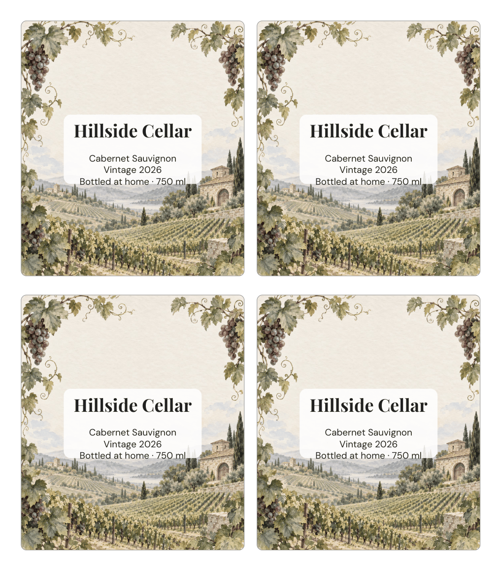 Preview of the first page of Classic labels