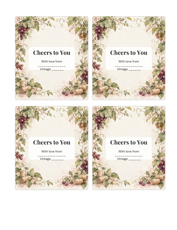 Preview of Printable Gift Label Sheets