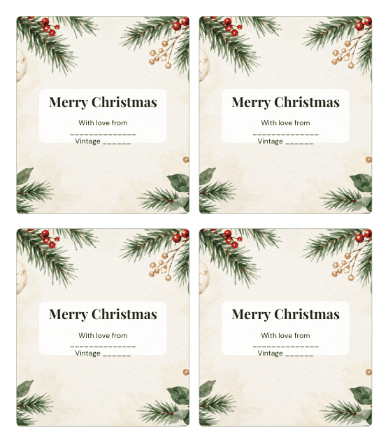 Preview of Christmas Wine Bottle Labels