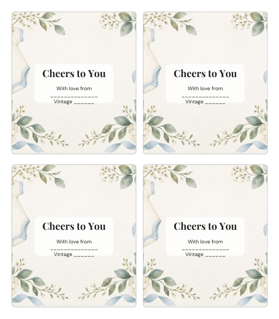 Preview of Wine Bottle Labels for Baby Shower