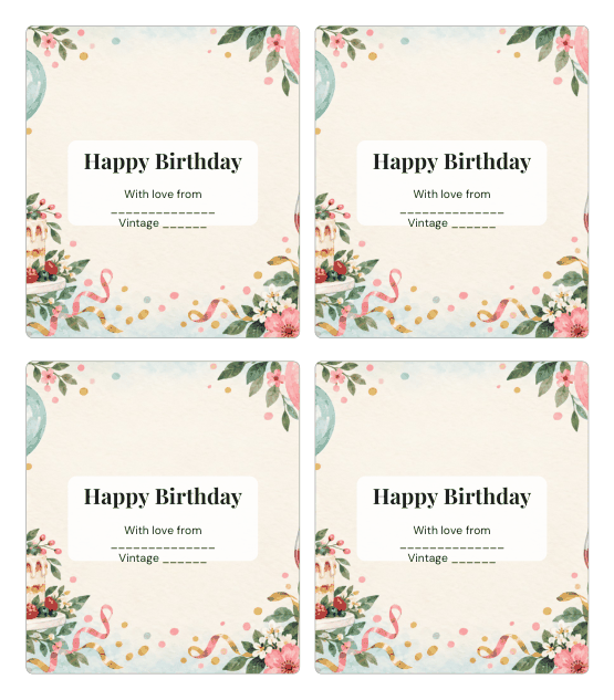 Preview of Wine Bottle Labels for Birthday